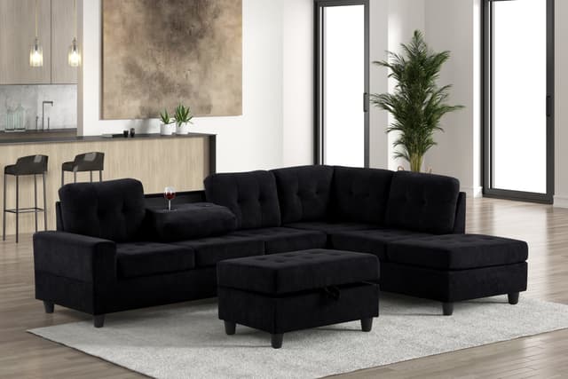 40Heights Reversible Sectional + Ottoman — photo 1