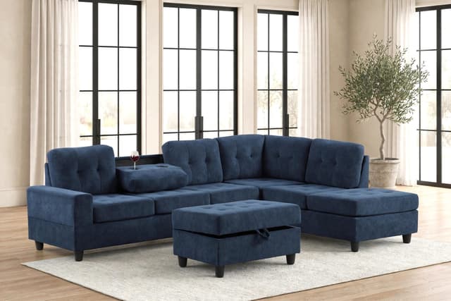 44Heights Reversible Sectional + Ottoman — photo 3