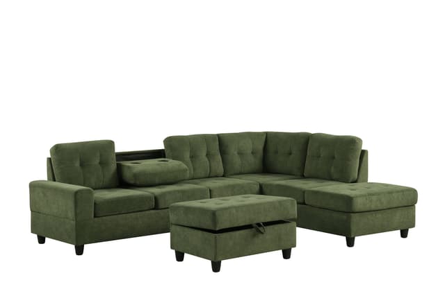 42Heights Reversible Sectional + Ottoman — photo 2
