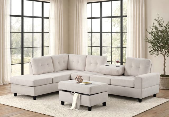 45Heights Reversible Sectional + Ottoman — photo 4
