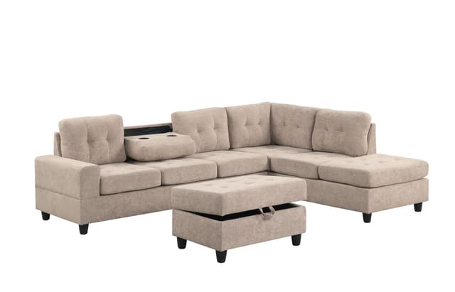49Heights Reversible Sectional + Ottoman — photo 2
