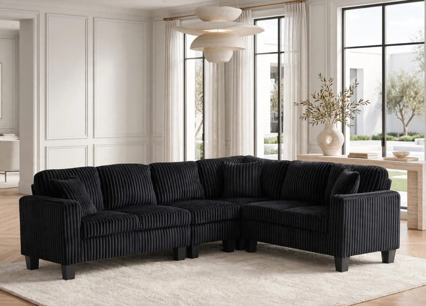 Logan2 Onyx - Reversible Sectional