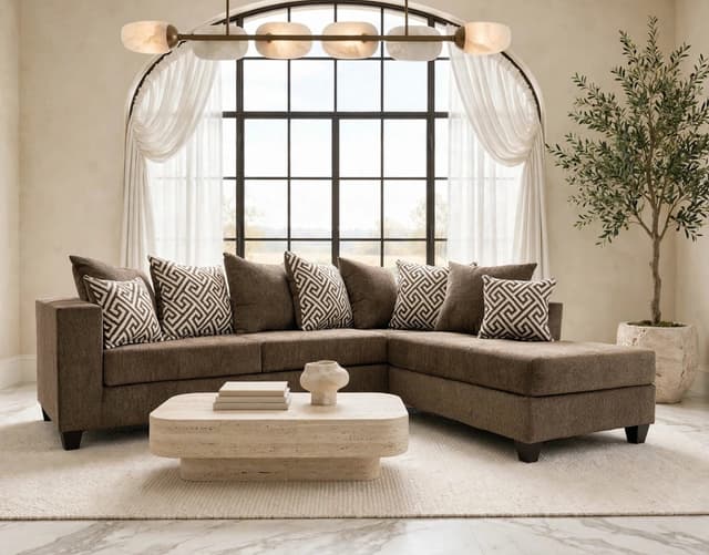 110 - Mocha Sectional — photo 2