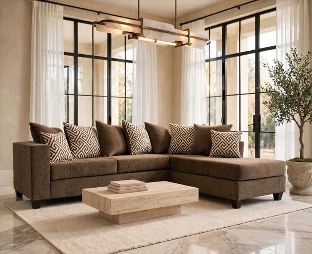 110 - Mocha Sectional — photo 3