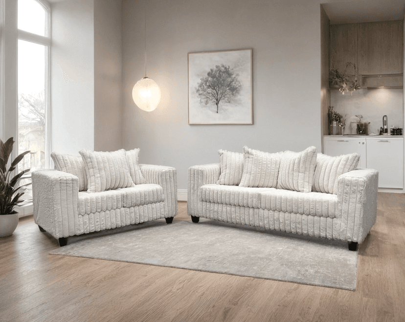 510 Cream - Sofa & Loveseat Set