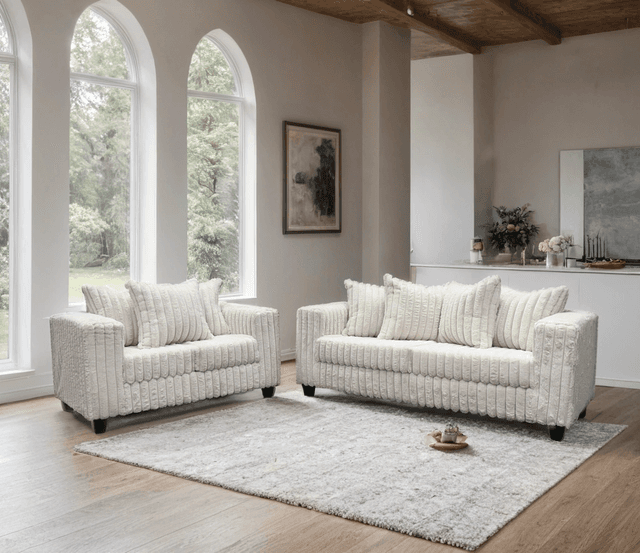 510 Cream - Sofa & Loveseat Set — photo 2