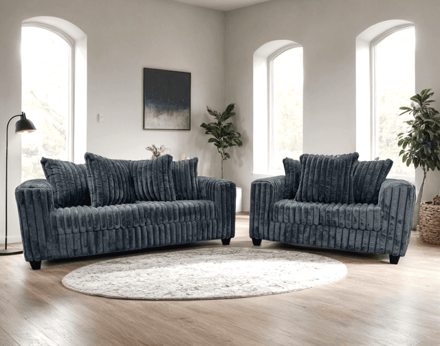510 Charcoal - Sofa & Loveseat Set — photo 1