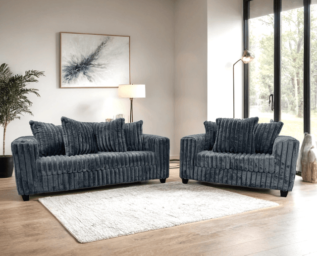 510 Charcoal - Sofa & Loveseat Set — photo 3