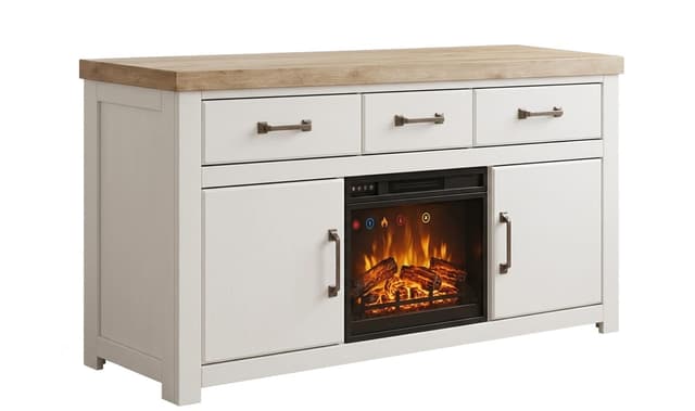 W4615-268 - TV Stand or TV STAND w/Fireplace 72"L — photo 2