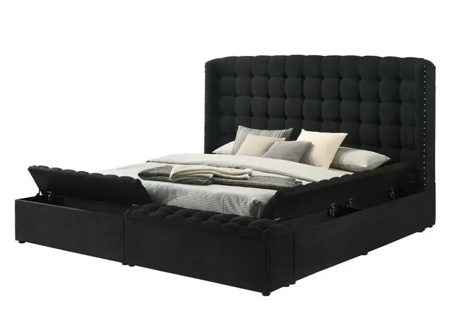 Madonna Black Platform Bed — photo 1