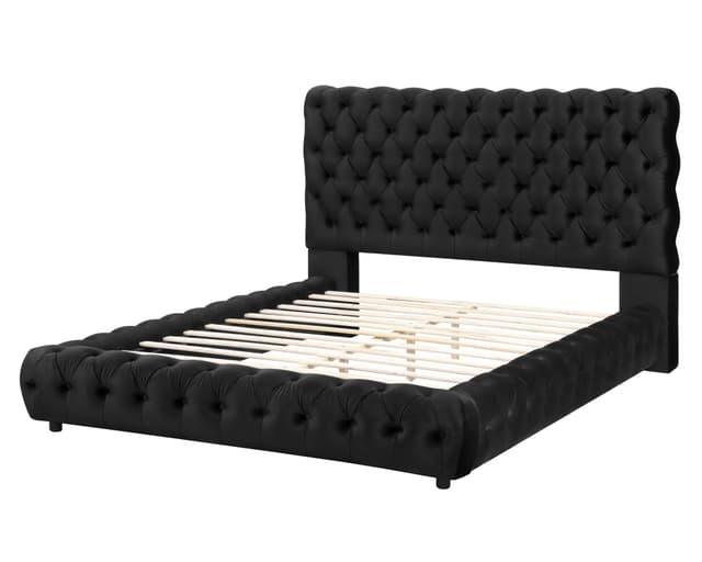 Flory Platform Bed -Black — photo 2