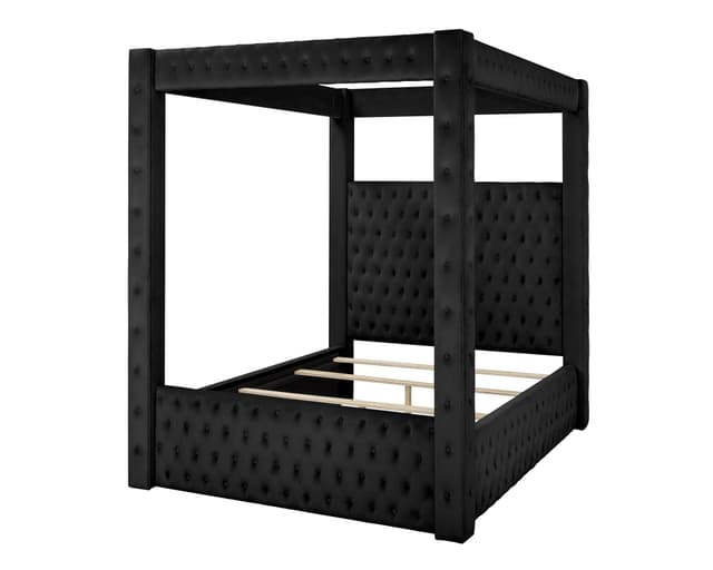 Annabelle Qn Bed Canopy Slat Blk — photo 4