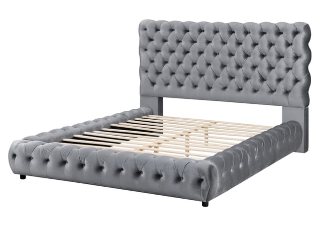 Flory Platform Bed -Grey — photo 2
