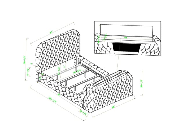 Natalia Bed Black — photo 1