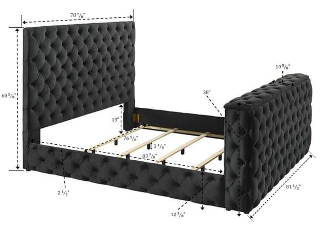 Josephine Bed Black — photo 1