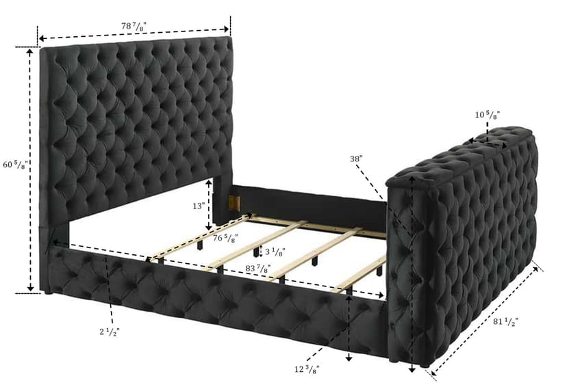 Josephine Bed Black