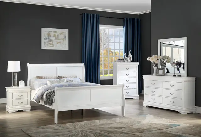 Louis Philip Bed White — photo 1