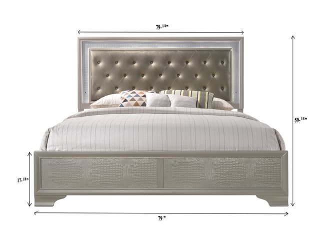 Lyssa Led Bed Footboard — photo 4