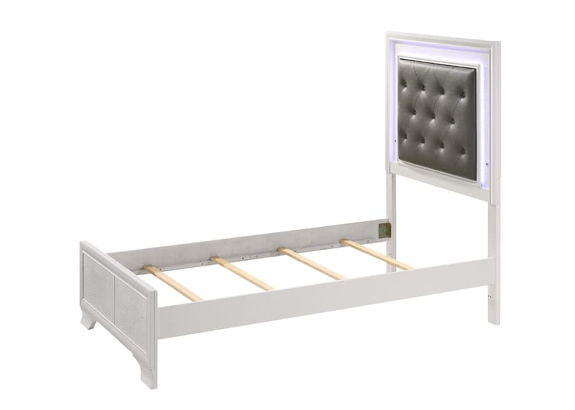 Lyssa Led Bed Footboard Frost