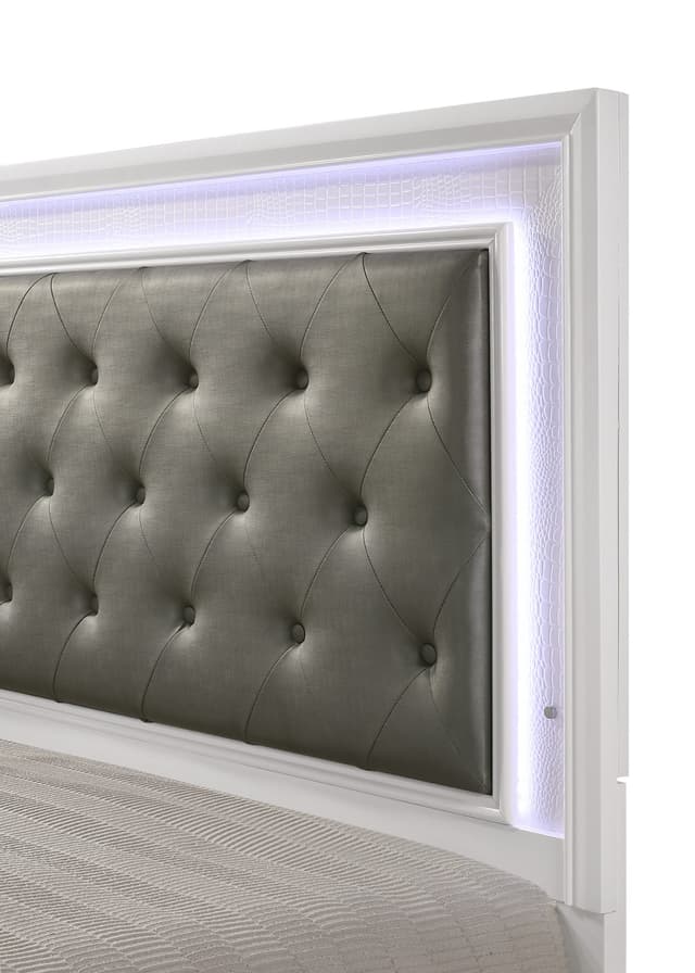Lyssa Led Bed Footboard Frost — photo 5