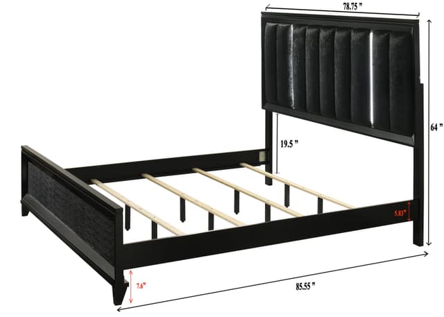 Cressida Led Bed Black — photo 3