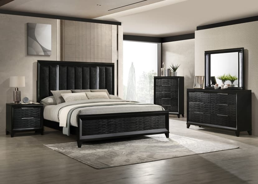 Cressida Led Dresser Mirror Black