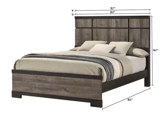 Remington Bed Gray/Ebony — photo 1