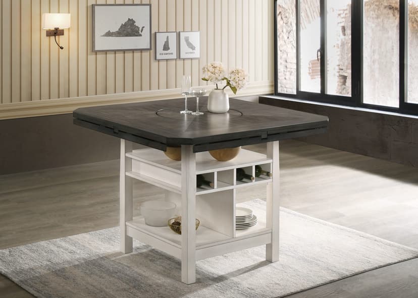 Conner Chalk Grey Counter Height Table