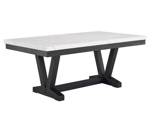 Vance Faux Marble Dining Table — photo 1