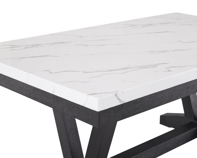 Vance Faux Marble Dining Table — photo 3