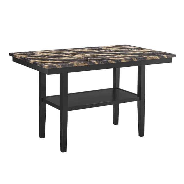 Marbel 5-PIECE Counter Height Set-Faux Marble Gdbk — photo 2