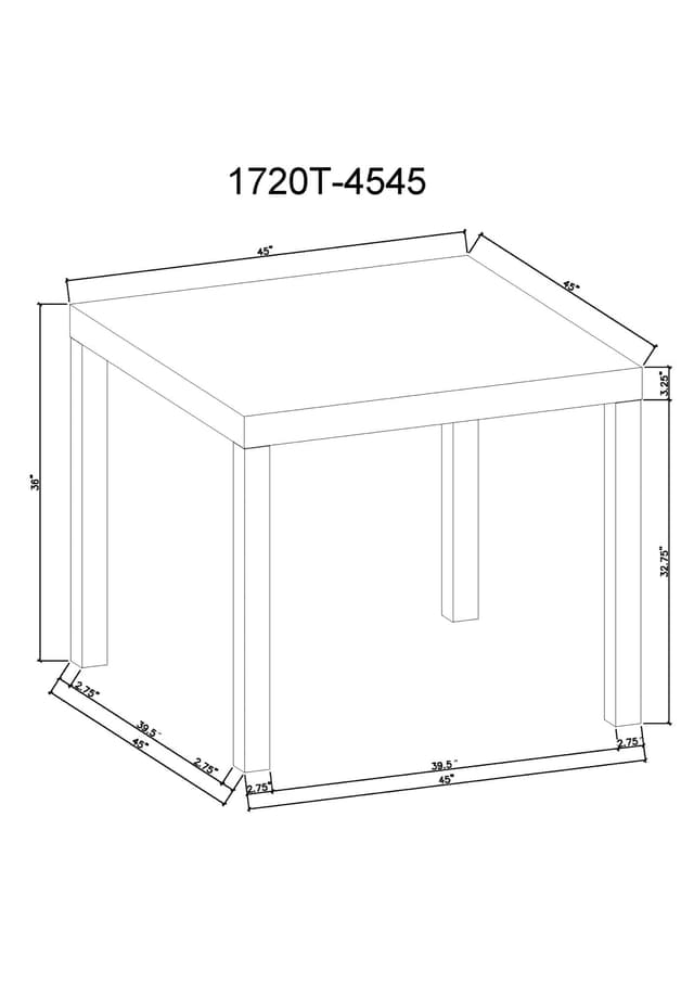 Vega Faux Marble Counter Height Table — photo 4