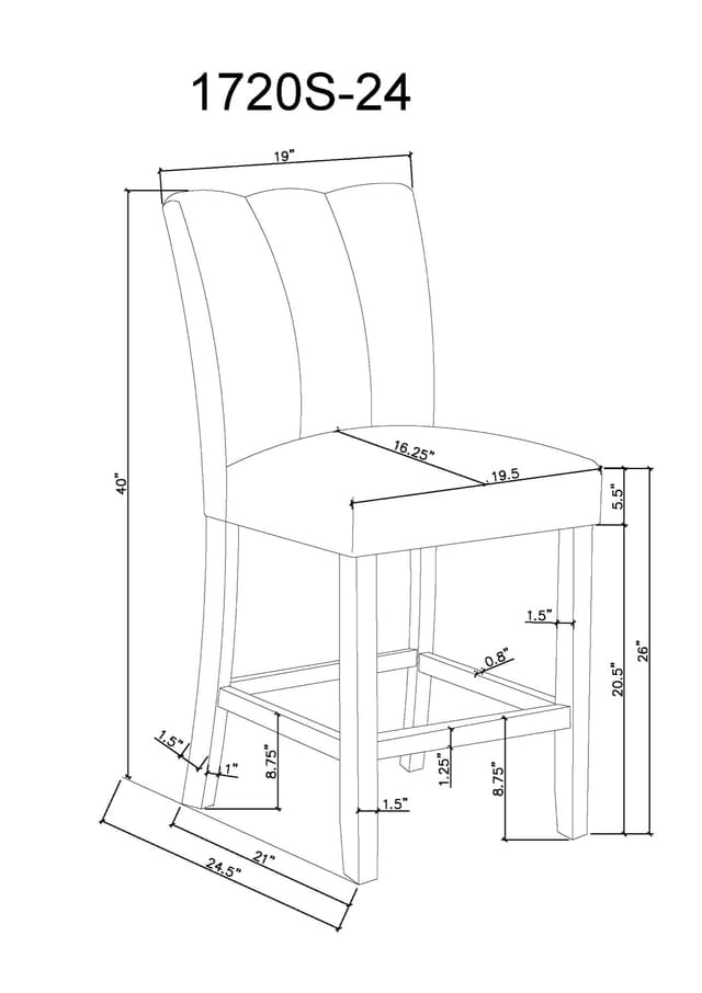 Vega Counter Height Chair — photo 4