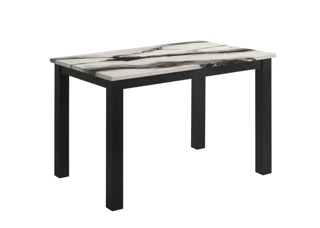 Resia Dining Table-Faux Marble Brown — photo 1