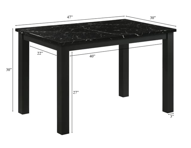 Resia Dining Table-Black — photo 3