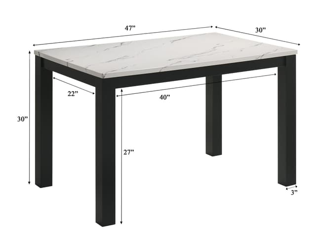 Resia Dining Table-White — photo 3