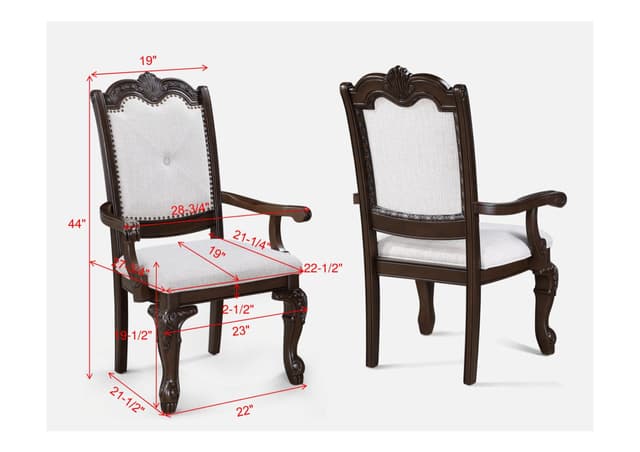 Kiera Arm Chair-Coffee Brown — photo 2