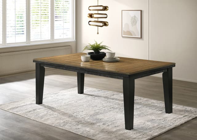 Bardstown Dining Table Wt Charcoal — photo 1