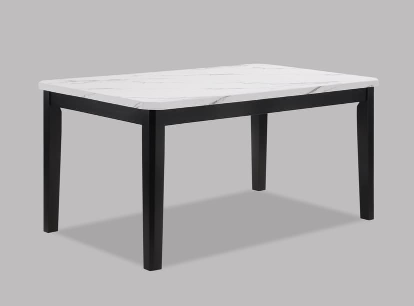 Pascal Dining White Top Black Leg