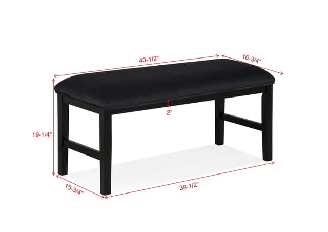 Sebastian Bench Black — photo 2