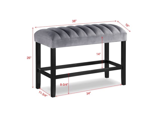 Pascal Counter Height Bench — photo 2