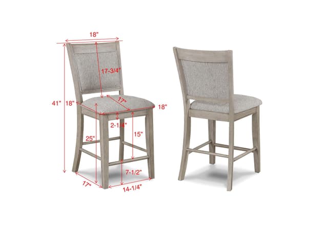 Fulton Counter Height Chair White Oak — photo 3
