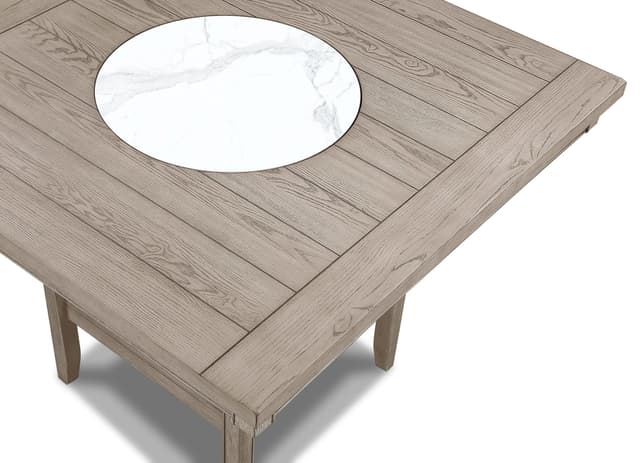 Fulton Ct Table Wh Oak with Mbl Lzssn — photo 2