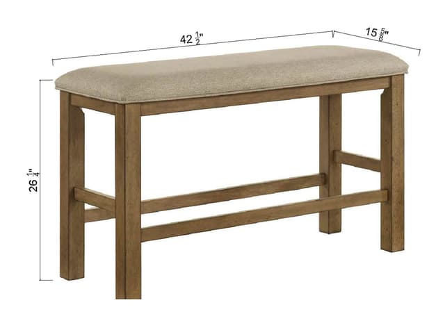 Cockrell Counter Height Bench — photo 3