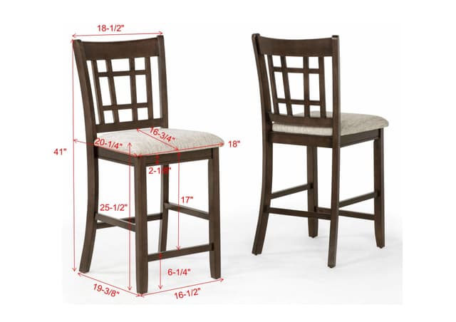 Hartwell Counter Height Chair Brown — photo 3