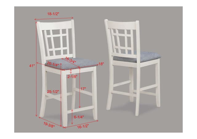 Hartwell Counter Height Chair Chalk Grey — photo 3