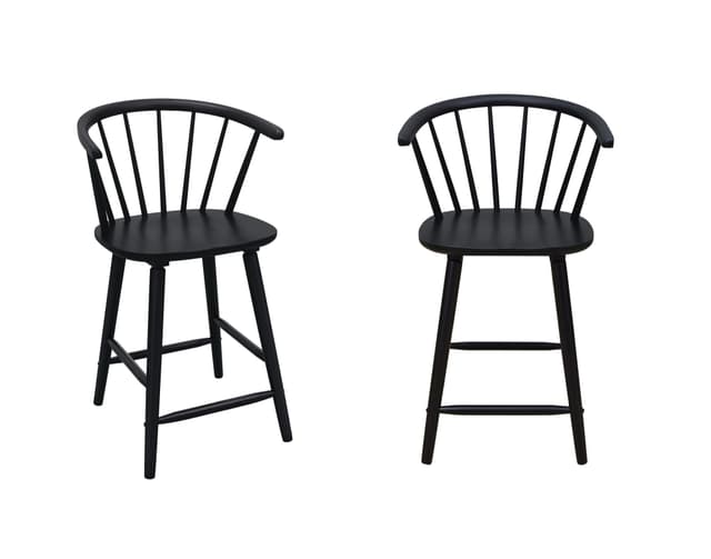 Janna Counter Height Stool-Black — photo 1