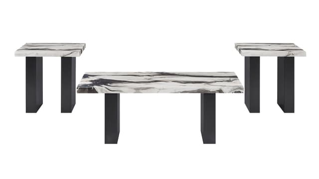 Vega 3-PIECE Faux Mbl Cocktail Set — photo 2