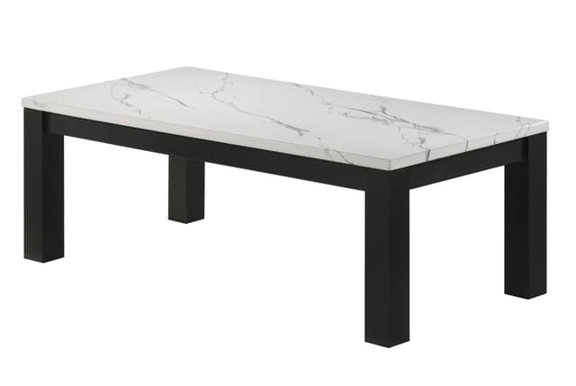 Ivy 3-PIECE Cocktail Set Faux Marble White — photo 2