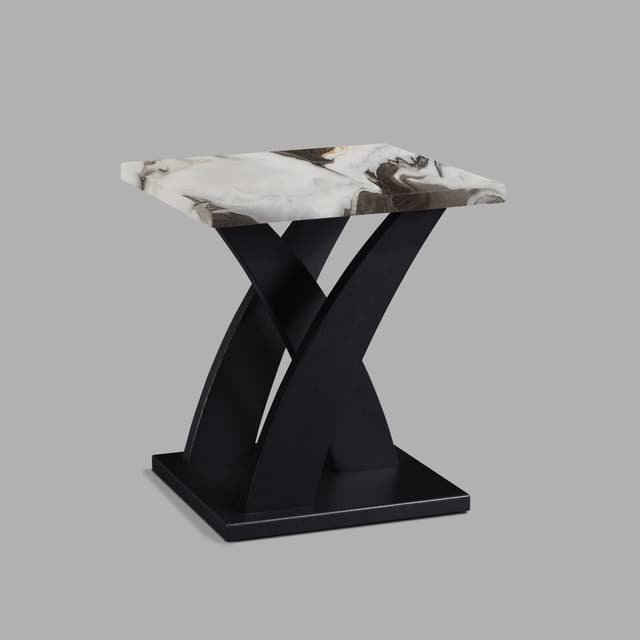 Zion 3-PIECE Faux Marble Cocktail Set Brn — photo 3